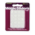Magic Sliders Vinyl Self Adhesive Bumper Pads Clear Round 3/8 in. W X 3/8 in. L , 20PK 78115